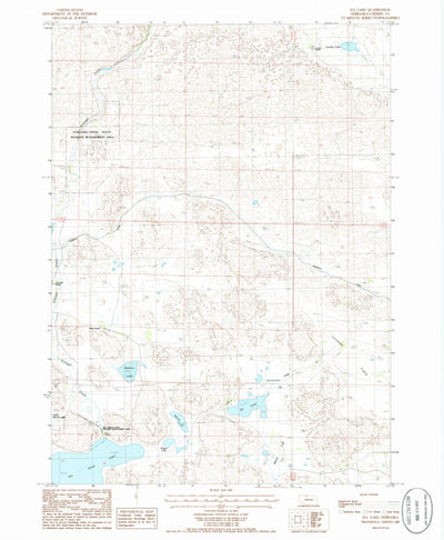 United States Geological Survey Ell Lake, NE (1985, 24000-Scale) digital map