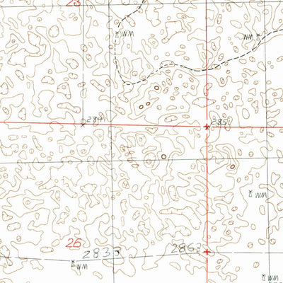United States Geological Survey Ell Lake, NE (1985, 24000-Scale) digital map