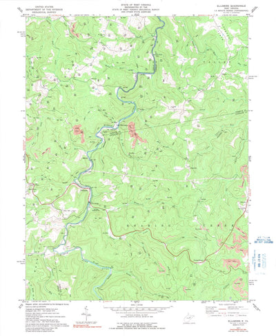 United States Geological Survey Ellamore, WV (1977, 24000-Scale) digital map