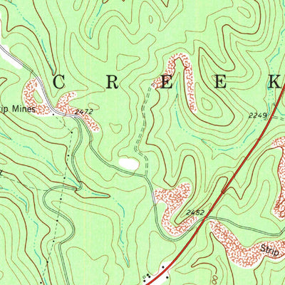 United States Geological Survey Ellamore, WV (1977, 24000-Scale) digital map
