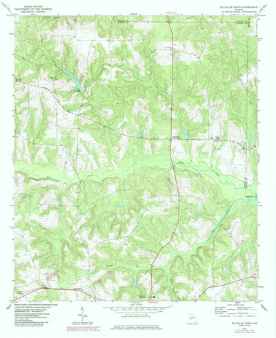 United States Geological Survey Ellaville North, GA (1971, 24000-Scale) digital map