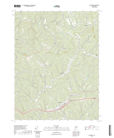 United States Geological Survey Ellenboro, WV (2023, 24000-Scale) digital map