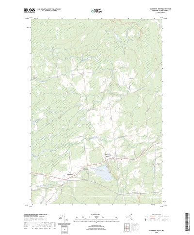 United States Geological Survey Ellenburg Depot, NY (2023, 24000-Scale) digital map