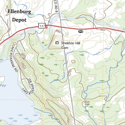 United States Geological Survey Ellenburg Depot, NY (2023, 24000-Scale) digital map