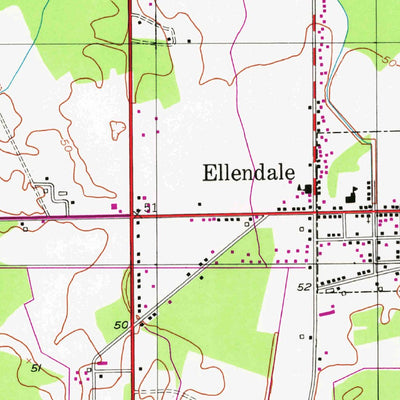 United States Geological Survey Ellendale, DE (1954, 24000-Scale) digital map