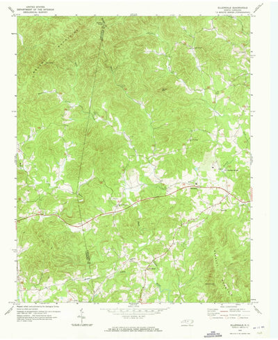 United States Geological Survey Ellendale, NC (1970, 24000-Scale) digital map