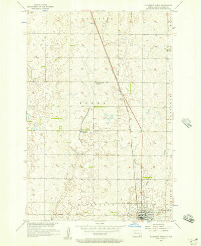United States Geological Survey Ellendale North, ND (1956, 24000-Scale) digital map