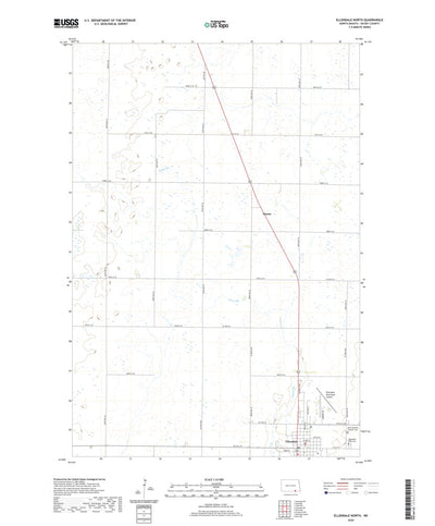 United States Geological Survey Ellendale North, ND (2020, 24000-Scale) digital map