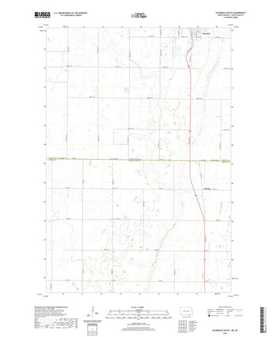 United States Geological Survey Ellendale South, ND (2020, 24000-Scale) digital map