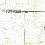 United States Geological Survey Ellendale South, ND-SD (1953, 24000-Scale) digital map