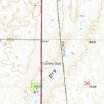 United States Geological Survey Ellendale South, ND-SD (1953, 24000-Scale) digital map