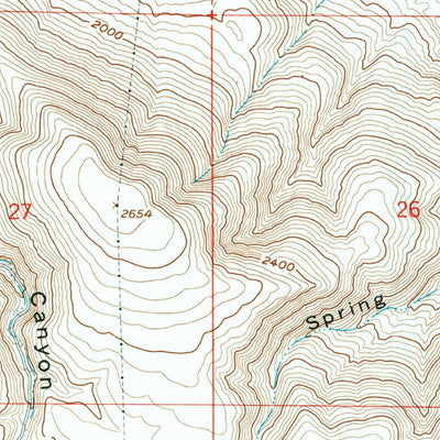 United States Geological Survey Ellensburg South, WA (1958, 24000-Scale) digital map