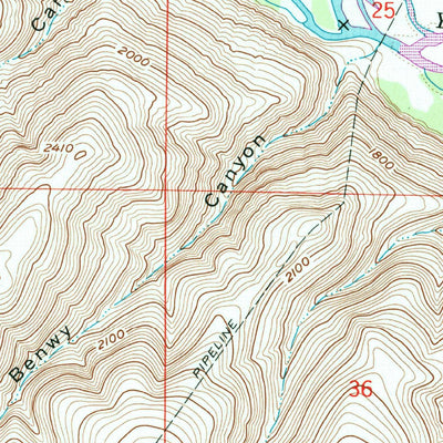 United States Geological Survey Ellensburg South, WA (1958, 24000-Scale) digital map