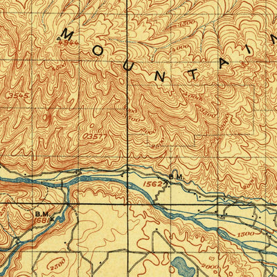 United States Geological Survey Ellensburg, WA (1901, 125000-Scale) digital map
