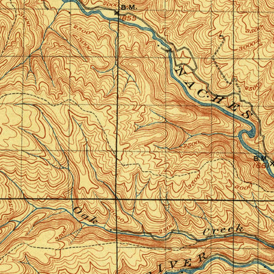 United States Geological Survey Ellensburg, WA (1901, 125000-Scale) digital map