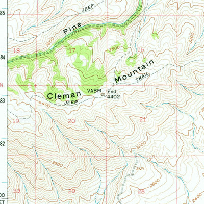 United States Geological Survey Ellensburg, WA (1958, 62500-Scale) digital map