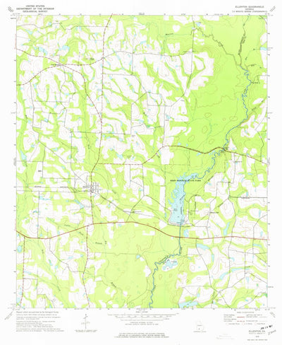 United States Geological Survey Ellenton, GA (1974, 24000-Scale) digital map