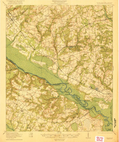 United States Geological Survey Ellenton, SC-GA (1921, 62500-Scale) digital map