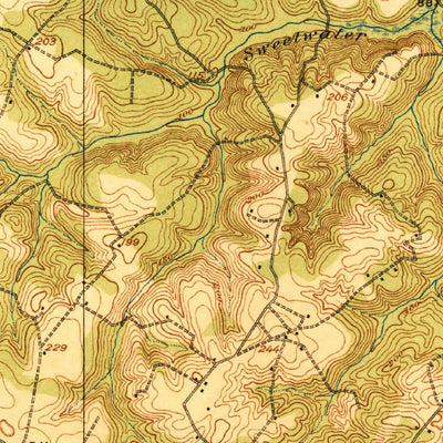 United States Geological Survey Ellenton, SC-GA (1921, 62500-Scale) digital map