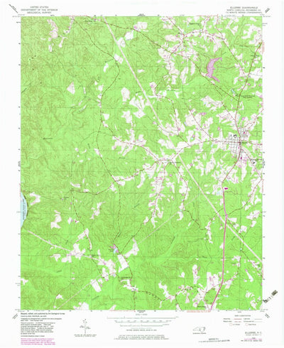 United States Geological Survey Ellerbe, NC (1956, 24000-Scale) digital map