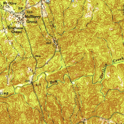United States Geological Survey Ellerslie, GA-AL (1950, 62500-Scale) digital map