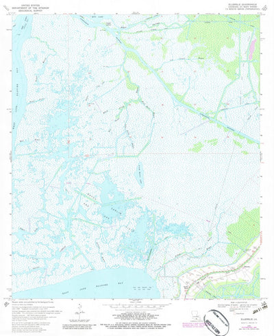 United States Geological Survey Ellerslie, LA (1970, 24000-Scale) digital map