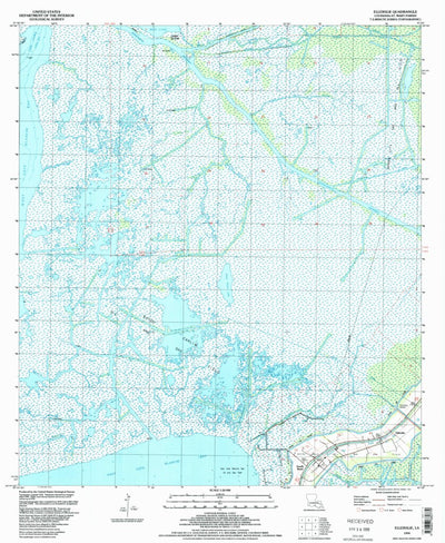 United States Geological Survey Ellerslie, LA (1994, 24000-Scale) digital map