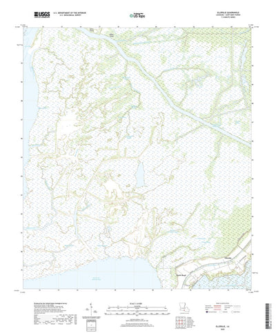 United States Geological Survey Ellerslie, LA (2020, 24000-Scale) digital map