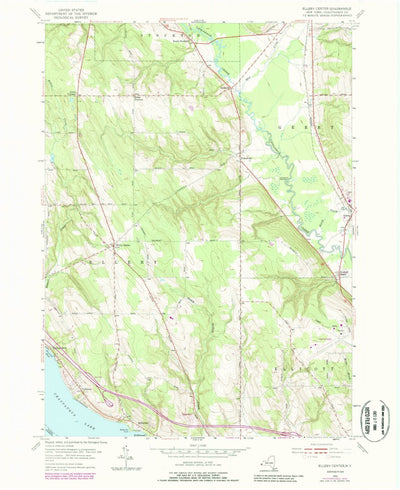 United States Geological Survey Ellery Center, NY (1954, 24000-Scale) digital map