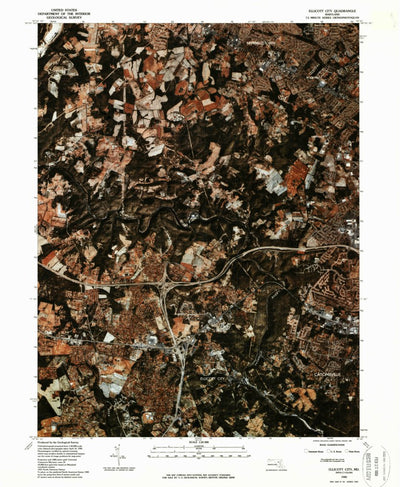 United States Geological Survey Ellicott City, MD (1982, 24000-Scale) digital map