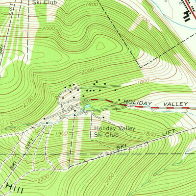 United States Geological Survey Ellicottville, NY (1964, 24000-Scale) digital map