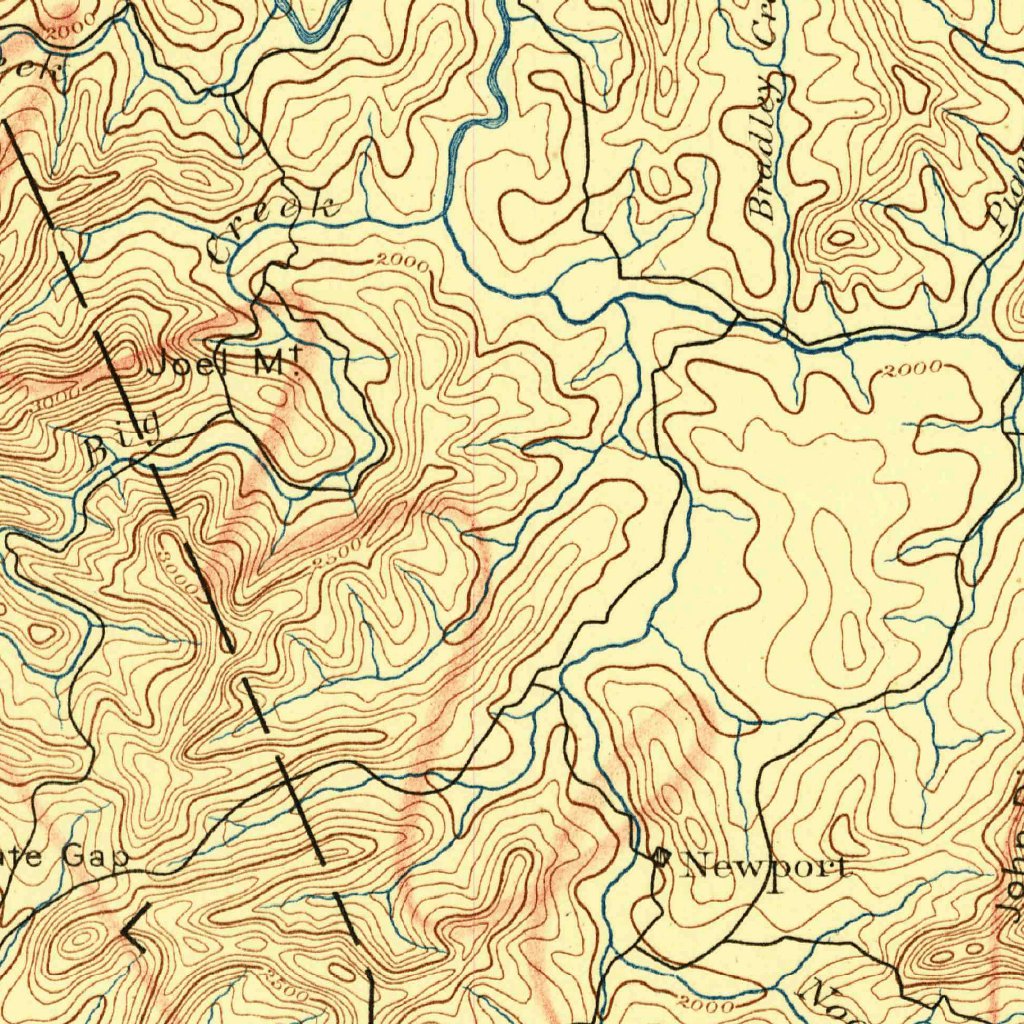Ellijay, GA-NC-TN (1892, 125000-Scale) Map by United States Geological ...