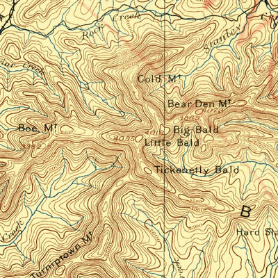 United States Geological Survey Ellijay, GA-NC-TN (1892, 125000-Scale) digital map