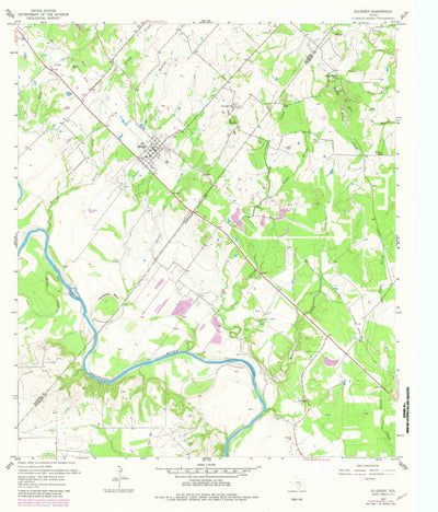 United States Geological Survey Ellinger, TX (1957, 24000-Scale) digital map