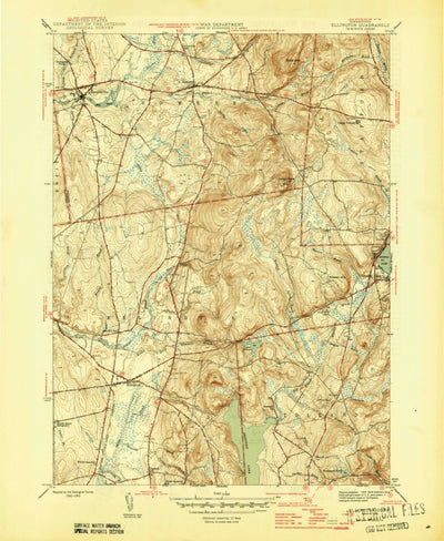 United States Geological Survey Ellington, CT (1946, 31680-Scale) digital map