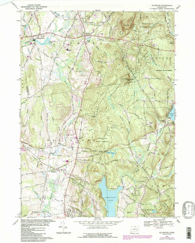 United States Geological Survey Ellington, CT (1967, 24000-Scale) digital map