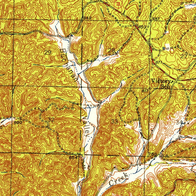 United States Geological Survey Ellington, MO (1943, 62500-Scale) digital map