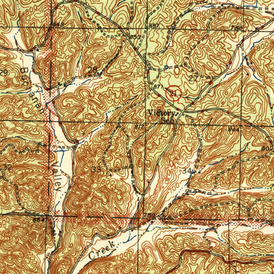 United States Geological Survey Ellington, MO (1945, 62500-Scale) digital map