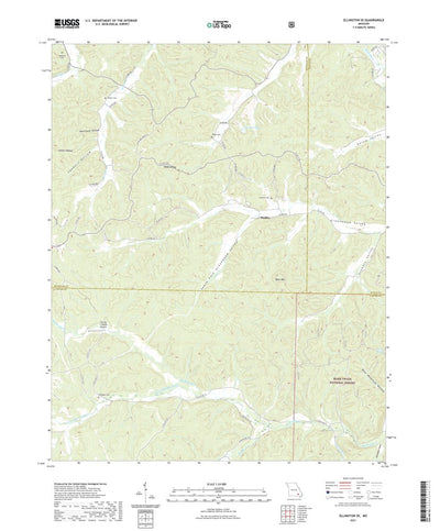 United States Geological Survey Ellington SE, MO (2021, 24000-Scale) digital map
