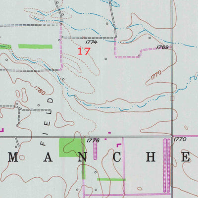 United States Geological Survey Ellinwood, KS (1957, 24000-Scale) digital map