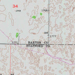 United States Geological Survey Ellinwood, KS (1957, 24000-Scale) digital map