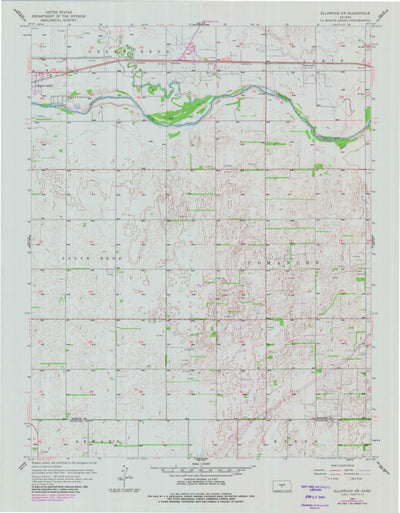 United States Geological Survey Ellinwood SW, KS (1957, 24000-Scale) digital map