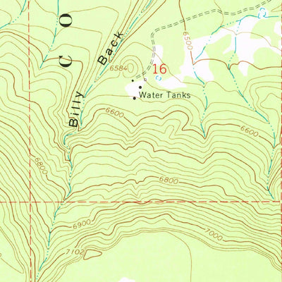 United States Geological Survey Elliott Canyon, AZ (1968, 24000-Scale) digital map