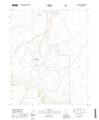 United States Geological Survey Elliott Canyon, AZ (2021, 24000-Scale) digital map
