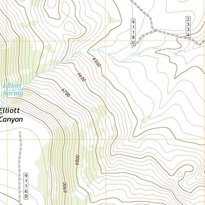 United States Geological Survey Elliott Canyon, AZ (2021, 24000-Scale) digital map