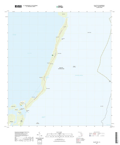 United States Geological Survey Elliott Key, FL (2021, 24000-Scale) digital map