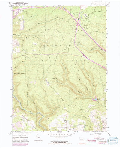 United States Geological Survey Elliott Park, PA (1959, 24000-Scale) digital map