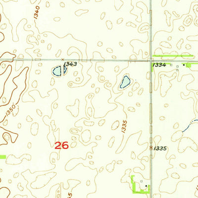 United States Geological Survey Elliott SE, ND (1957, 24000-Scale) digital map
