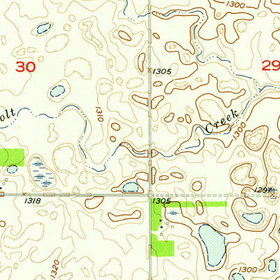 United States Geological Survey Elliott SE, ND (1957, 24000-Scale) digital map