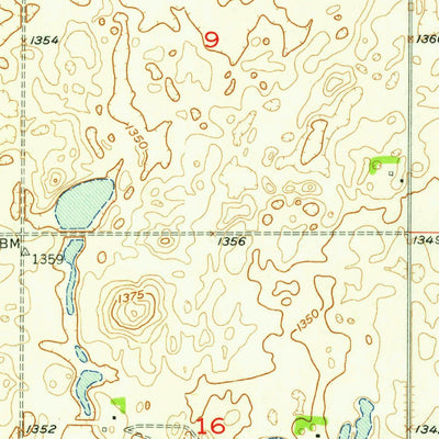 United States Geological Survey Elliott SW, ND (1957, 24000-Scale) digital map